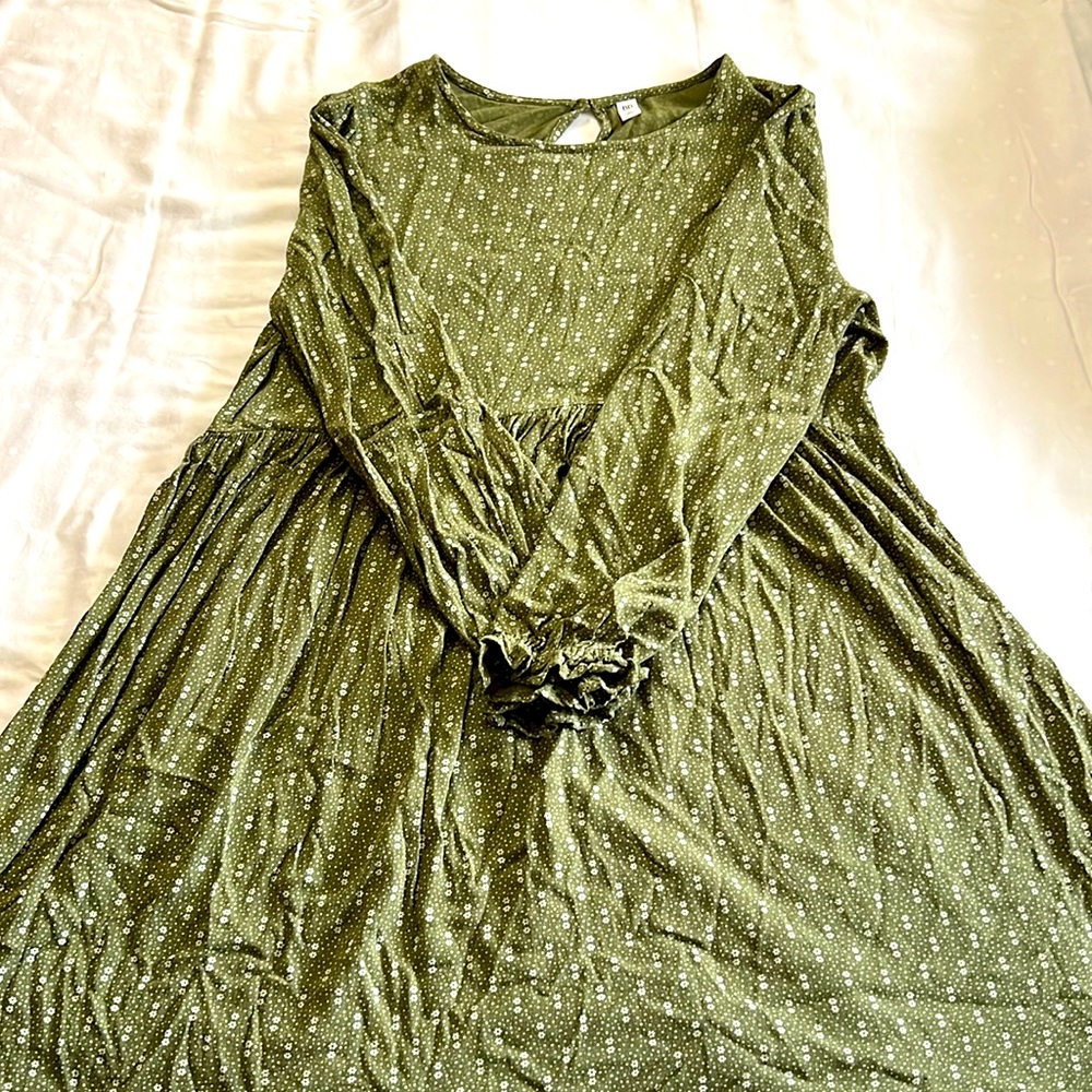 BP. Print Long Sleeve Dress size large